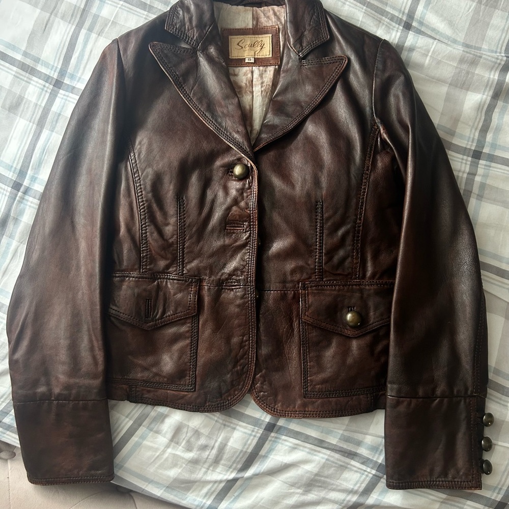 Scully Brown Leather Jacket